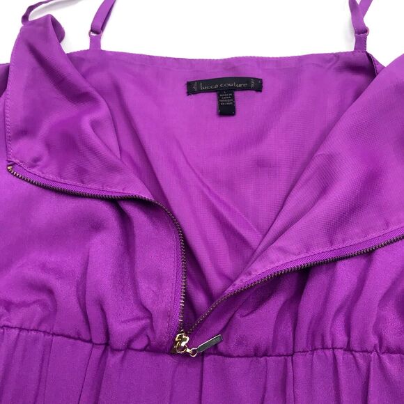 Lucca Couture Babydoll Romper Sun Dress Y2K Purple Skort L Womens Tank - Picture 6 of 16